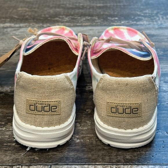 Hey Dude Womens Wendy Boho Shoe Mandala Tie Dye Slip On Casual Beach Size 9 NWT - Picture 7 of 11
